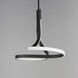 Serpentine LED 13 inch Black Single Pendant Ceiling Light