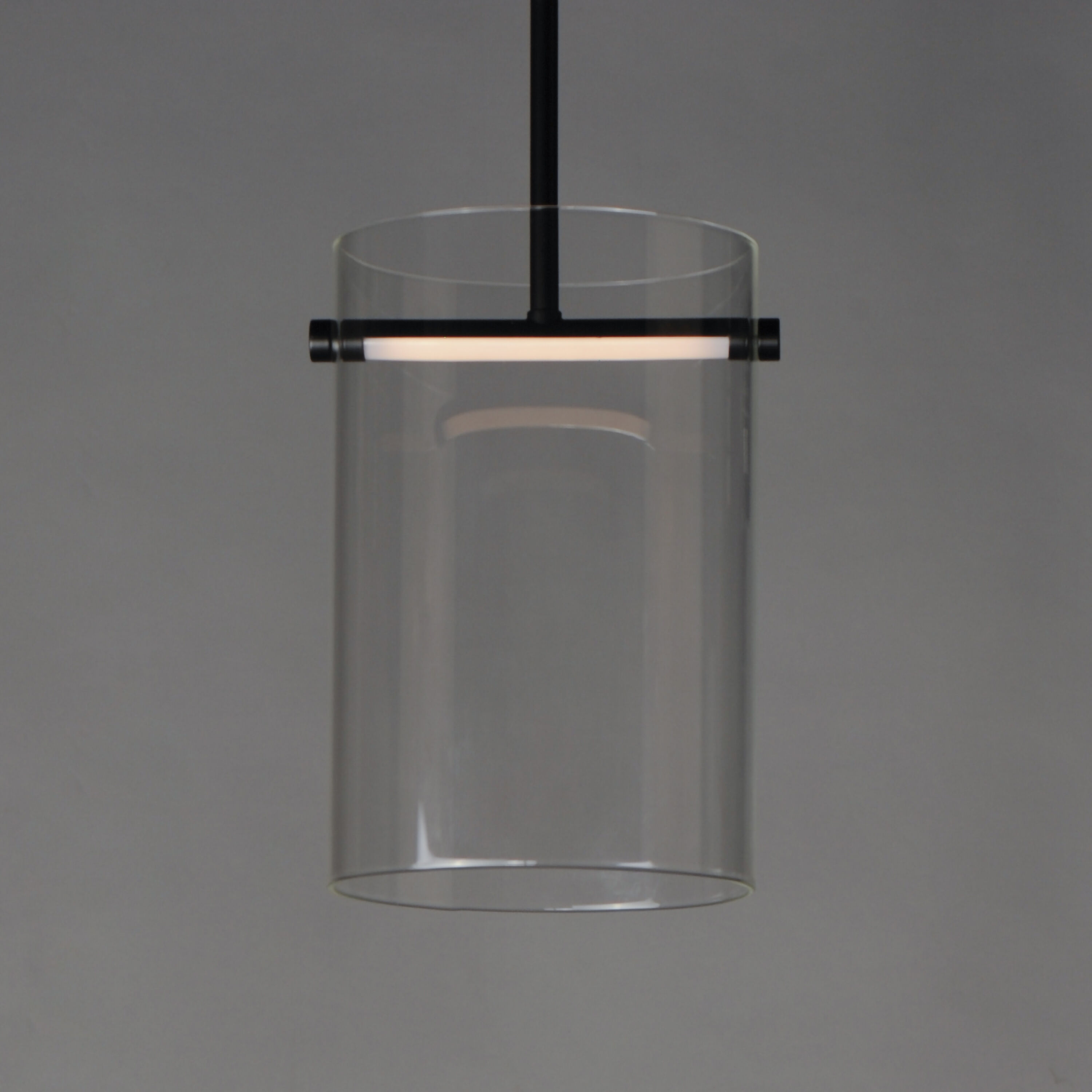Polo LED 7.75 inch Black Mini Pendant Ceiling Light