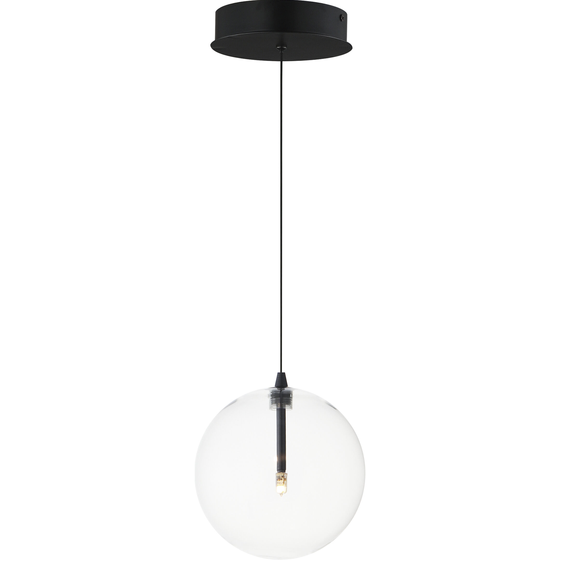 Global LED 7 inch Black Single Pendant Ceiling Light