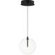 Global LED 7 inch Black Single Pendant Ceiling Light