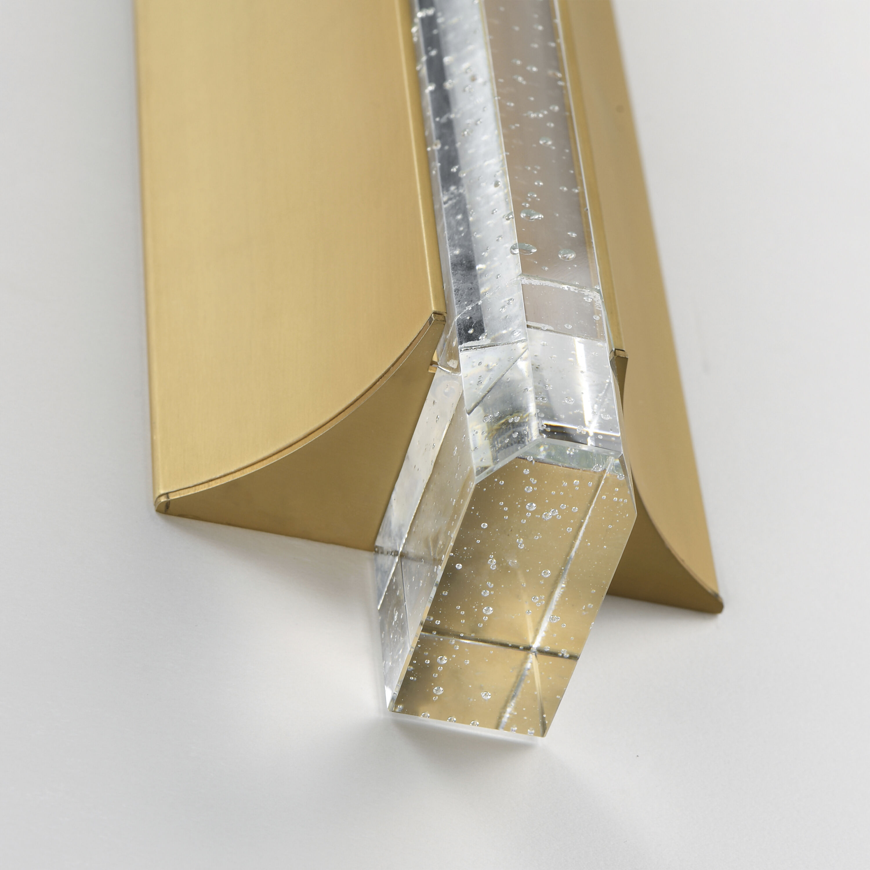 Hyperion LED 5 inch Gold ADA Wall Sconce Wall Light in Clear Crystal