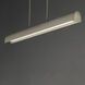 Matera LED 60.5 inch Chaulk White Linear Pendant Ceiling Light