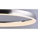 Innertube LED 31.5 inch Satin Nickel Single Pendant Ceiling Light