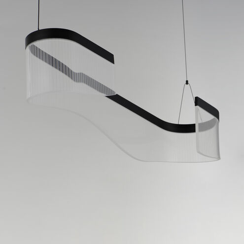 Sonata LED 35.5 inch Black Linear Pendant Ceiling Light