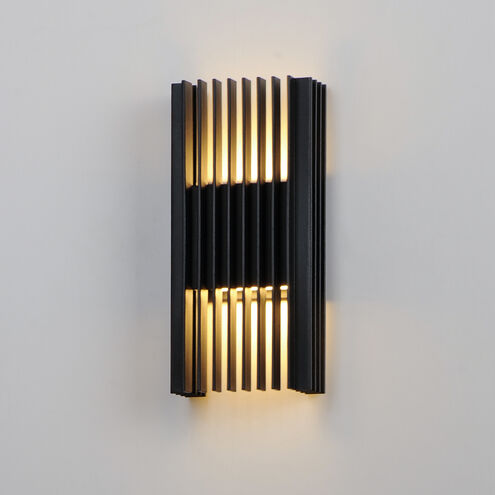 Rampart LED 11.75 inch Black Outdoor Wall Sconce