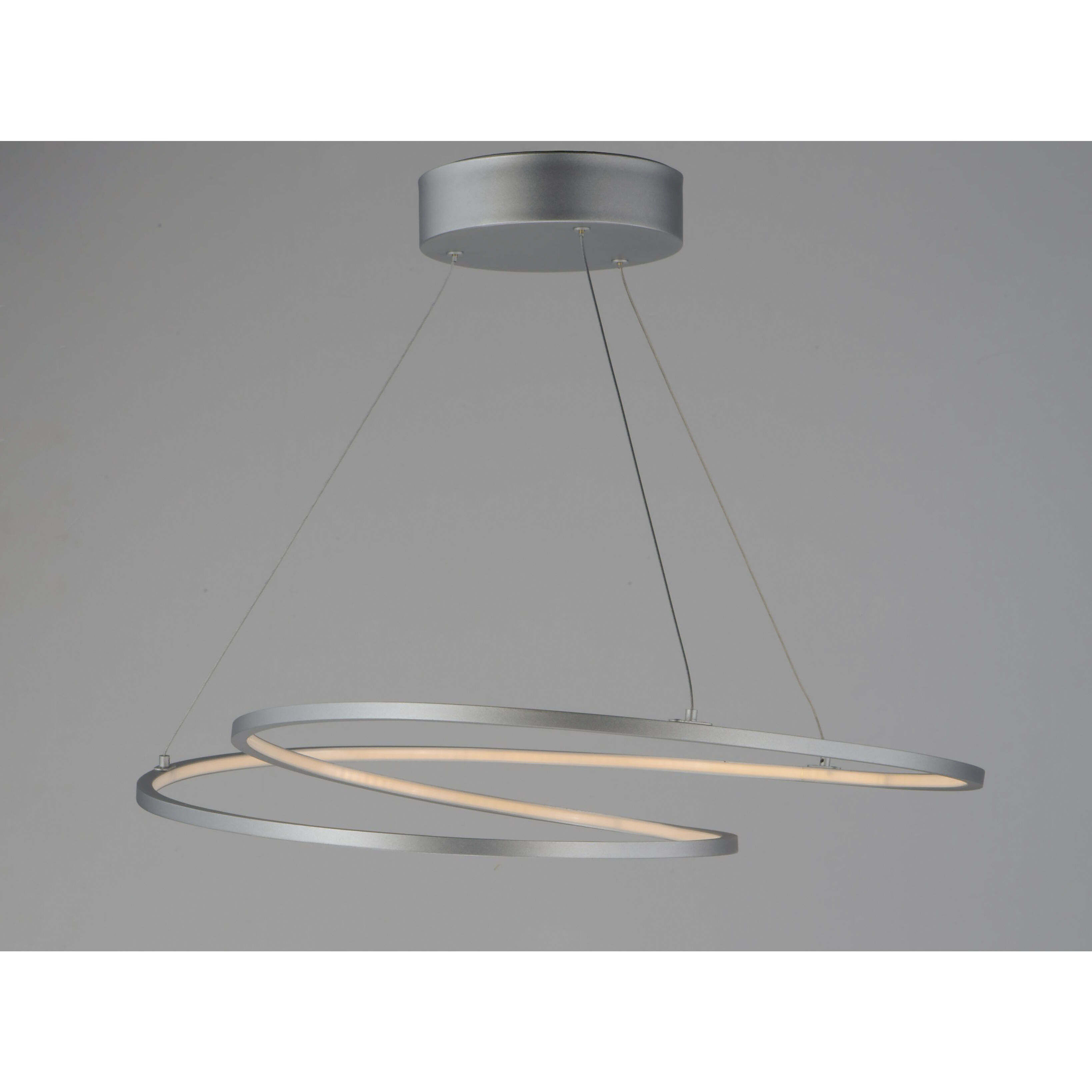 Cycle LED 24.5 inch Matte Silver Entry Foyer Pendant Ceiling Light