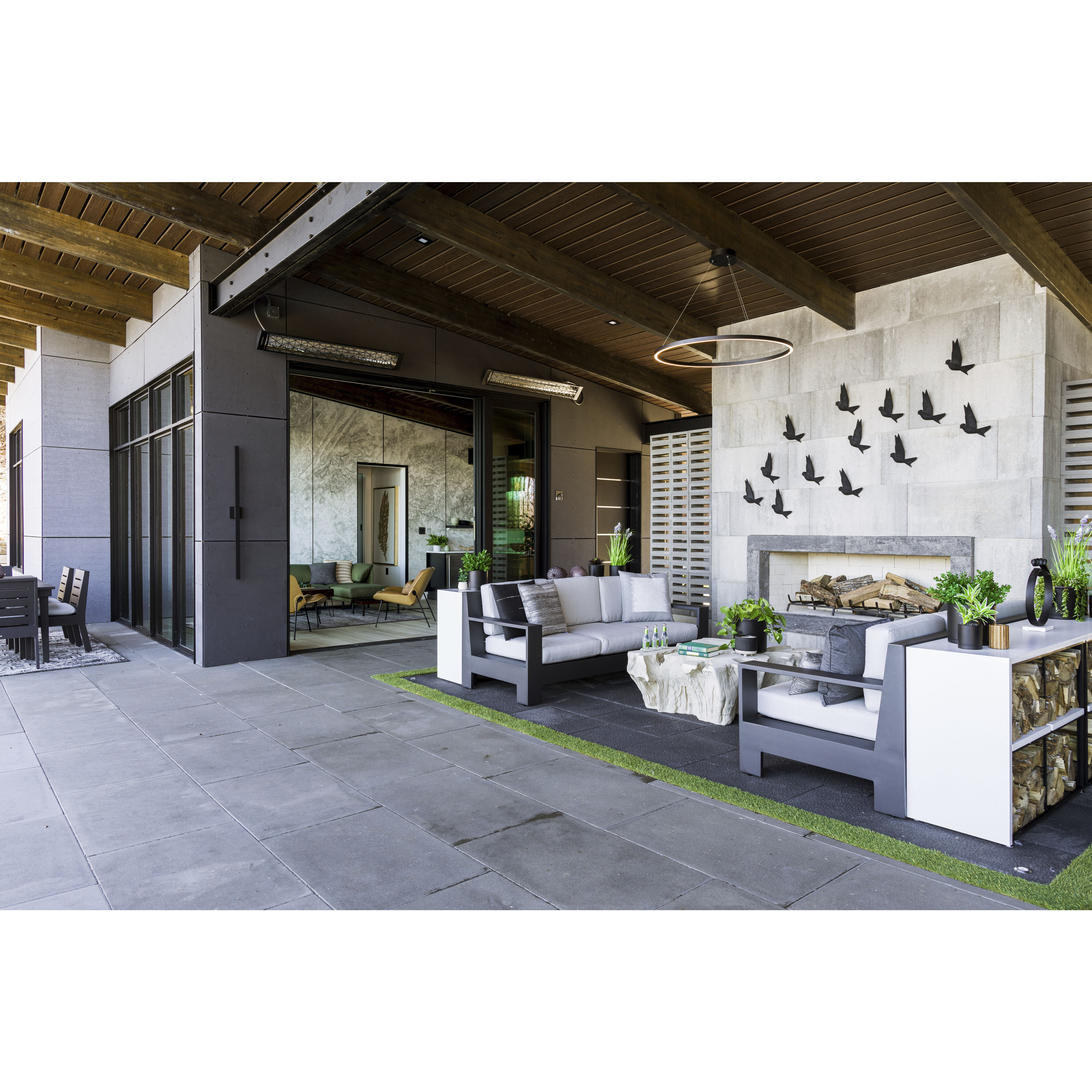 Alumilux Line LED 51 inch Black Outdoor Wall Sconce