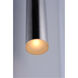 Flute LED 2.5 inch Polished Chrome Mini Pendant Ceiling Light