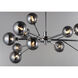 Asteroid LED 41.5 inch Polished Chrome Multi-Light Pendant Ceiling Light