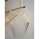 Rinkle LED 17.5 inch Polished Chrome Multi-Light Pendant Ceiling Light