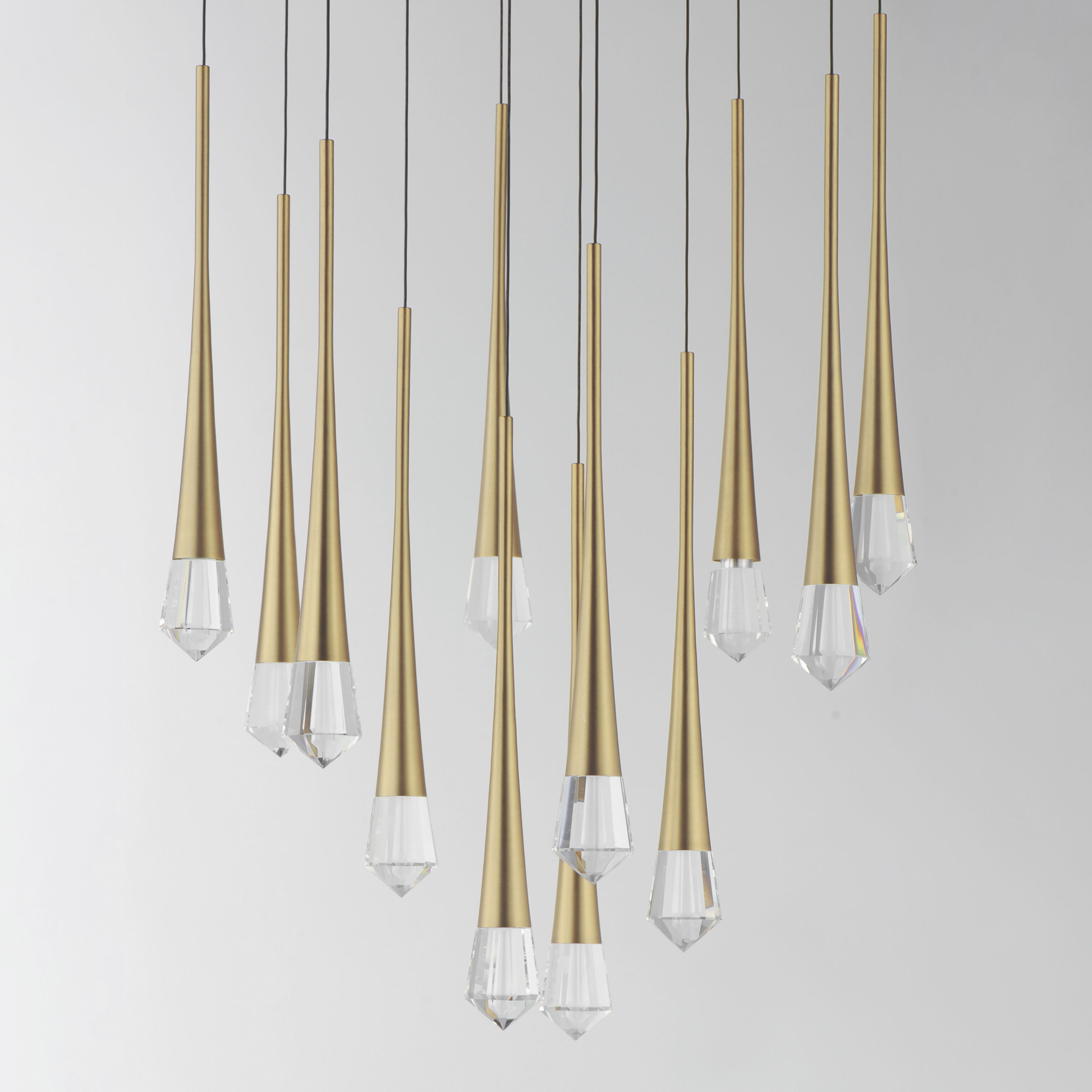 Pierce LED 24.75 inch Gold Multi-Light Pendant Ceiling Light