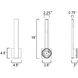 Alumilux Sideline LED 4.5 inch Architectural Bronze Outdoor Wall Mount