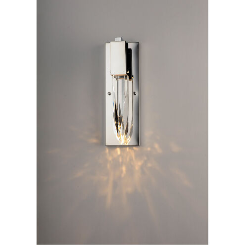 Quartz LED 4.75 inch Polished Chrome Bath Vanity Light Wall Light