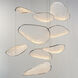 Moonscapes LED 47 inch Polished Chrome Multi-Light Pendant Ceiling Light