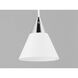 Micro LED 2.75 inch White and Polished Chrome Mini Pendant Ceiling Light