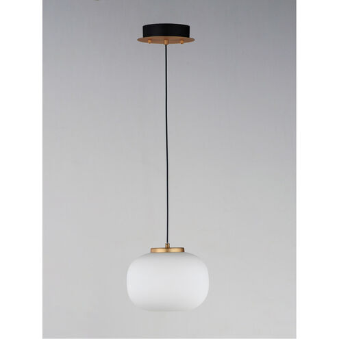Soji LED 9 inch Black and Gold Single Pendant Ceiling Light