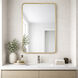 Elisse 36 X 24 inch Gold LED Wall Mirror