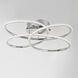 Coaster LED 20.25 inch Polished Chrome Flush Mount Ceiling Light