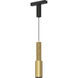 Continuum - Track 1 Light 120 Natural Aged Brass Track Light Ceiling Light