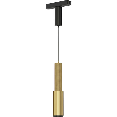 Continuum - Track 1 Light 120 Natural Aged Brass Track Light Ceiling Light