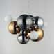 Stormy LED 21 inch Multi-Plated Multi-Light Pendant Ceiling Light