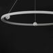 Nodes LED 40 inch Brushed Aluminum Ring Pendant Ceiling Light