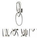 Unity LED 8 inch Black Chrome Wall Sconce Wall Light