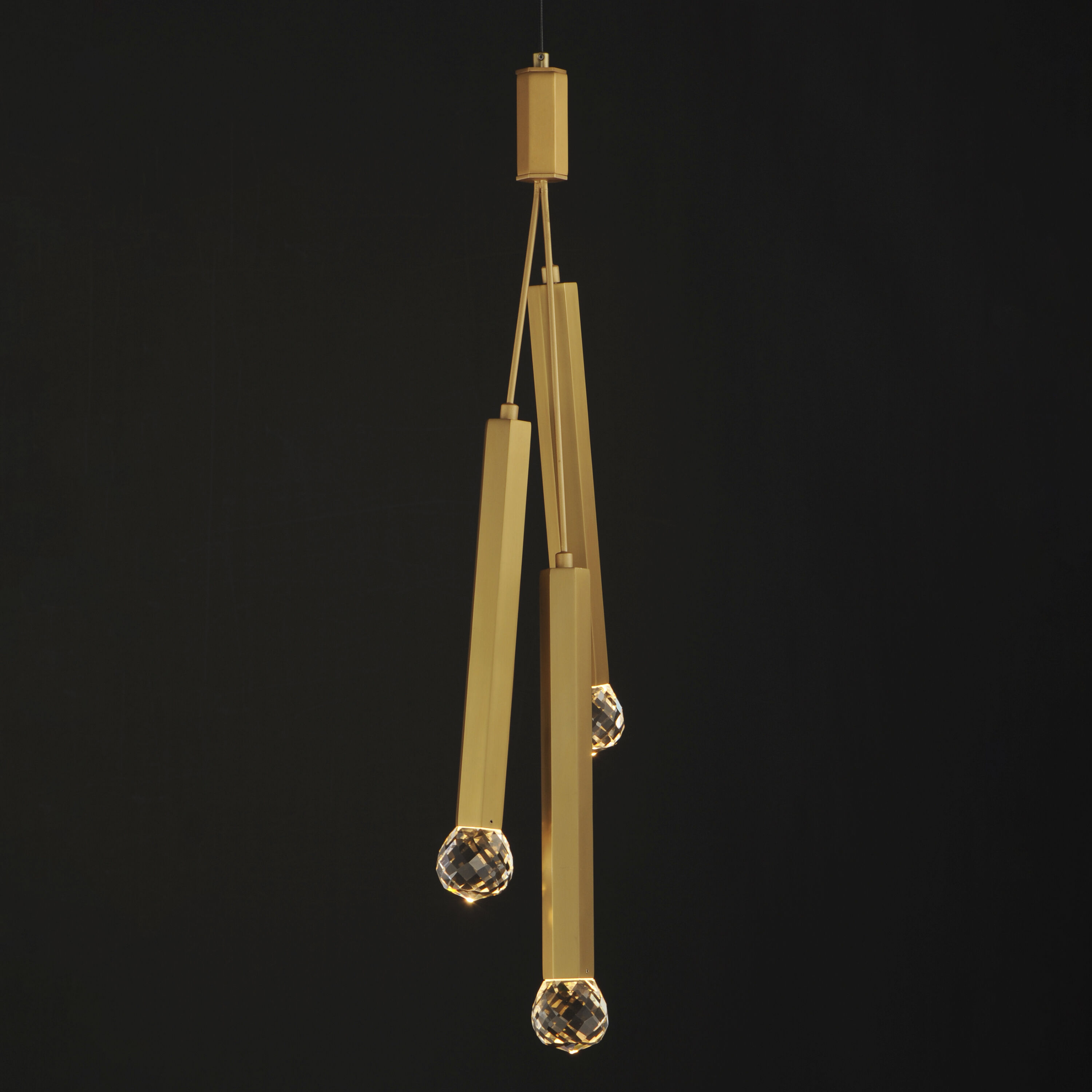 Allumettes LED 7.75 inch Gold Multi-Light Pendant Ceiling Light