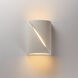 Puff LED 8 inch Chaulk White Outdoor Wall Mount