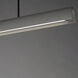 Matera LED 49.5 inch Gray Linear Pendant Ceiling Light