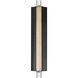 Hyperion LED 24 inch Black ADA Wall Sconce Wall Light in Clear Crystal