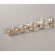 Gem 5 Light 39 inch Polished Chrome Bath Vanity Light Wall Light