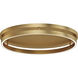 Groove 5CCT LED 24 inch Gold Flush Mount Ceiling Light