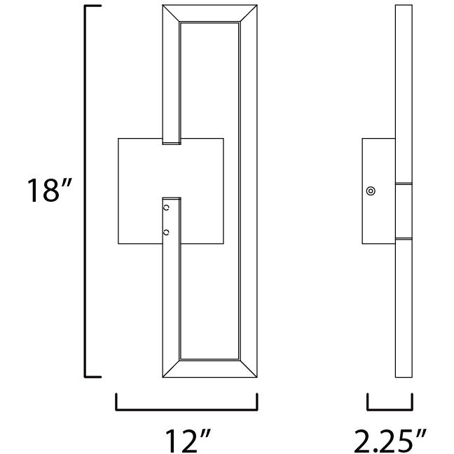 Penrose LED 7 inch Gold ADA Wall Sconce Wall Light