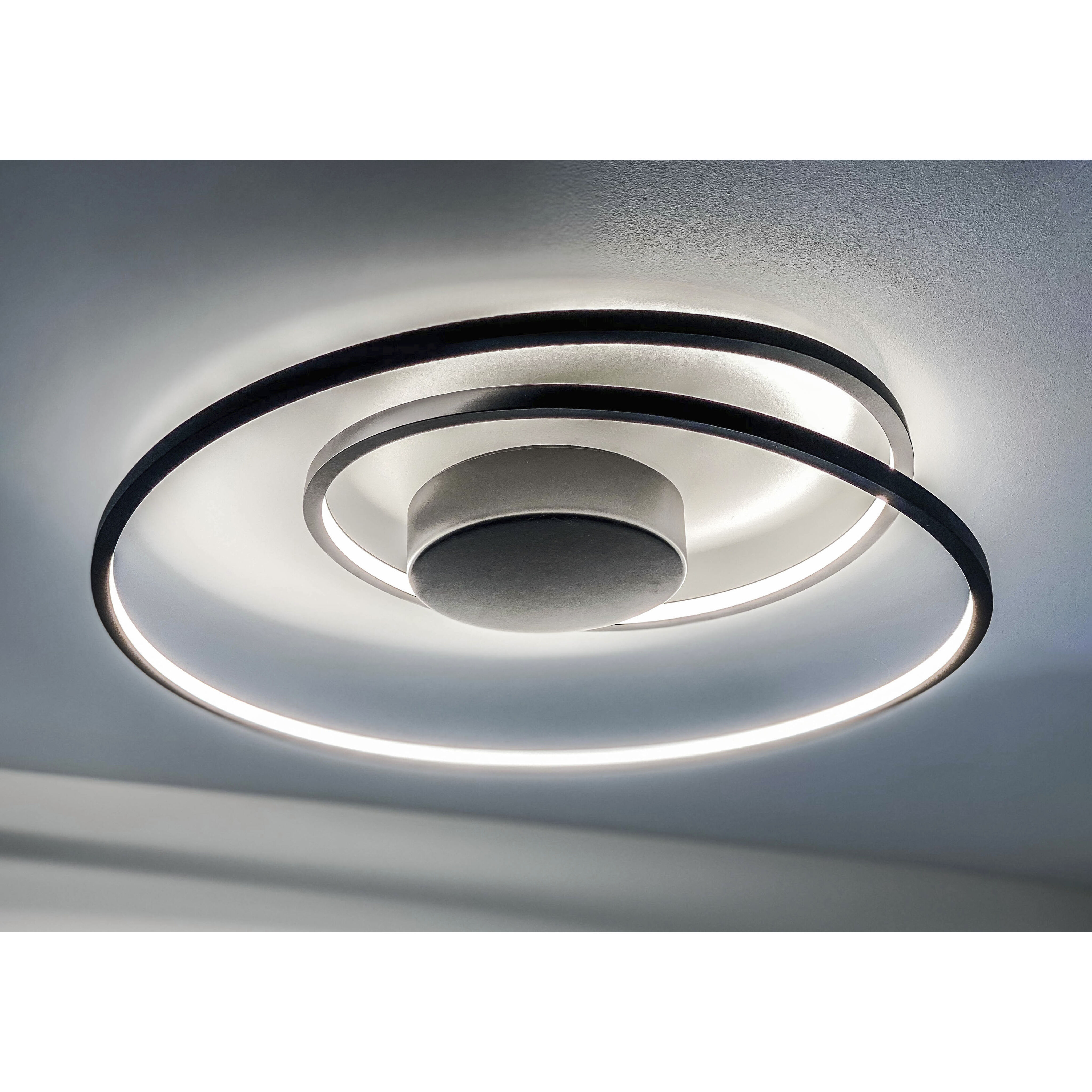 Cycle LED 18 inch Black Flush Mount Ceiling Light