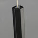 Diaphane LED 1.5 inch Black Single Pendant Ceiling Light