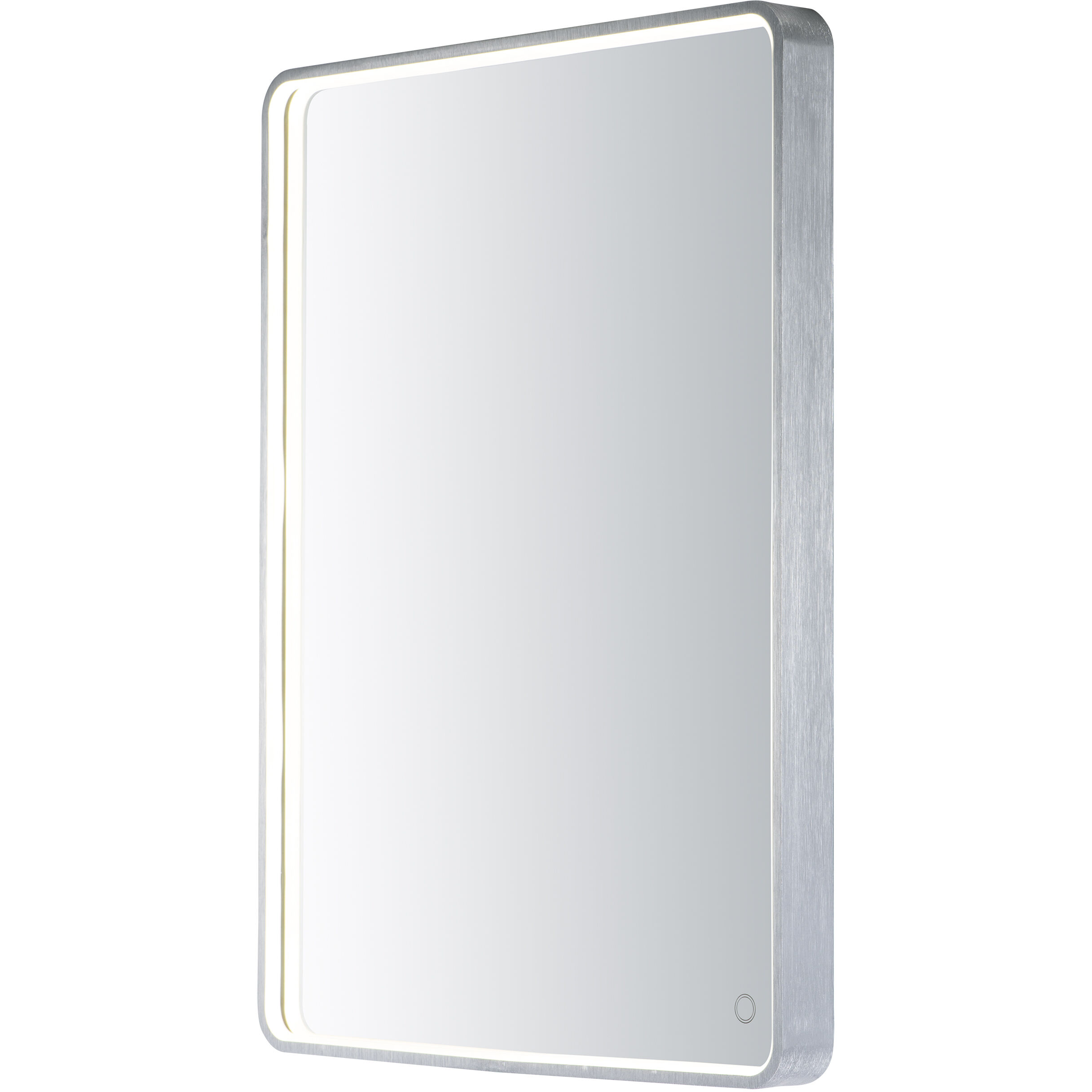 Mirror 31.5 X 23.75 inch Brushed Aluminum LED Wall Mirror