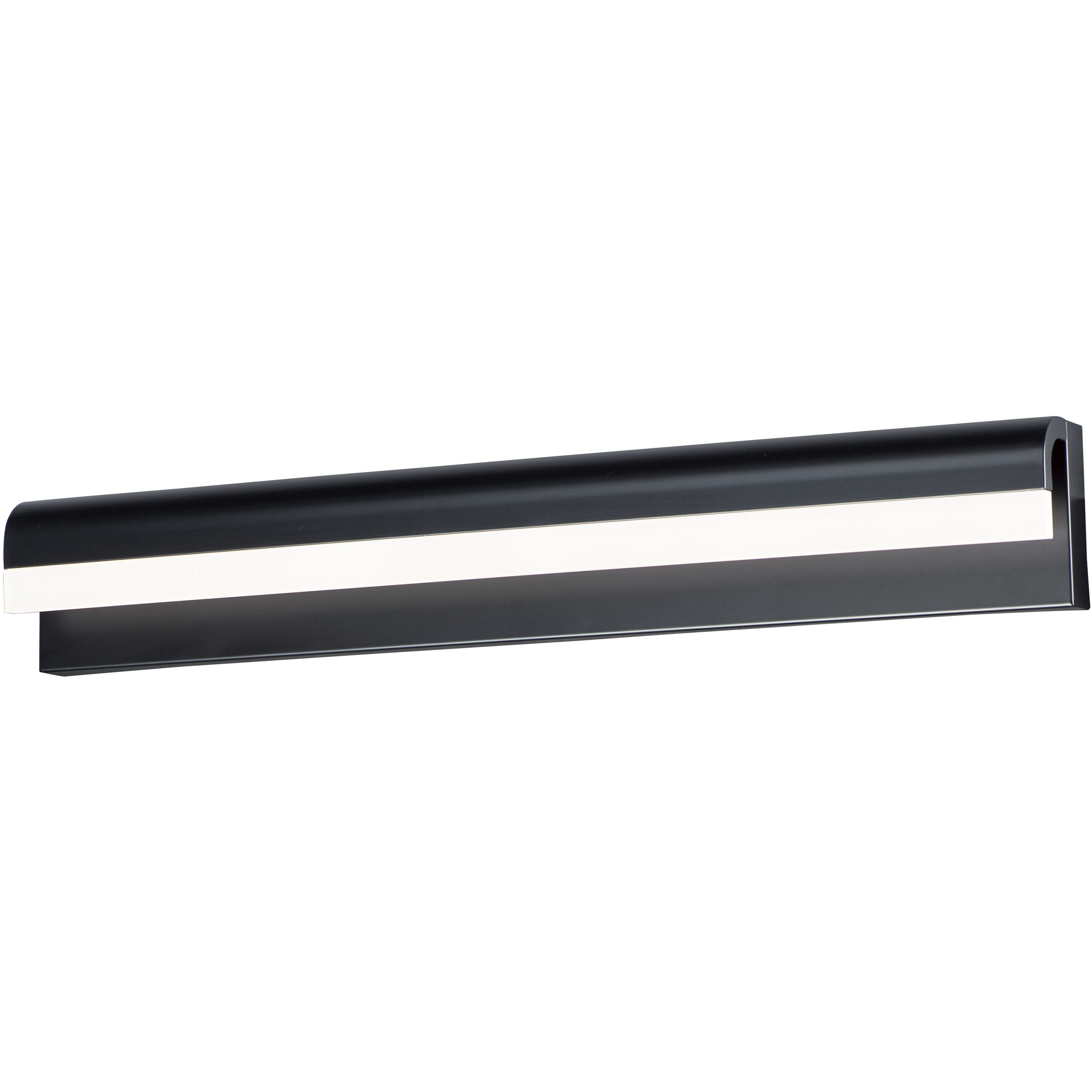 Waterfall LED 30 inch Black Bath Vanity Light Wall Light