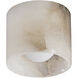 Cava LED 5 inch Semi-Flush Mount Ceiling Light in White Alabaster