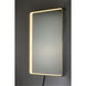 Mirror 31.5 X 23.75 inch Brushed Aluminum LED Wall Mirror