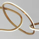 Unity LED 69 inch Brushed Champagne Linear Pendant Ceiling Light