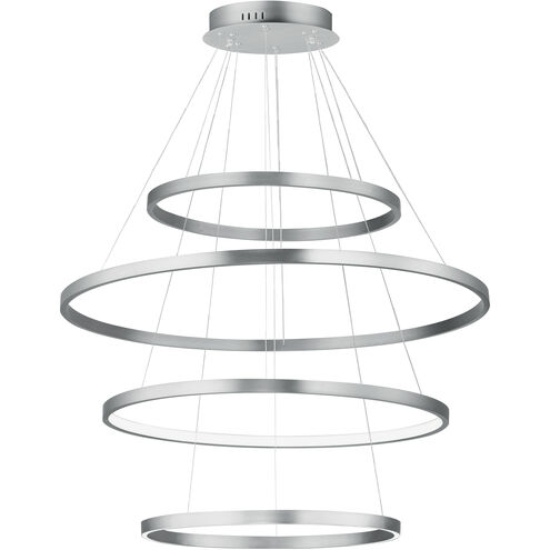 Groove 5CCT LED 40 inch Brushed Aluminum Multi-Light Pendant Ceiling Light