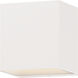 Blok LED 4.75 inch White Outdoor Wall Sconce