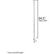 Dorian LED 1 inch Polished Chrome Single Pendant Ceiling Light