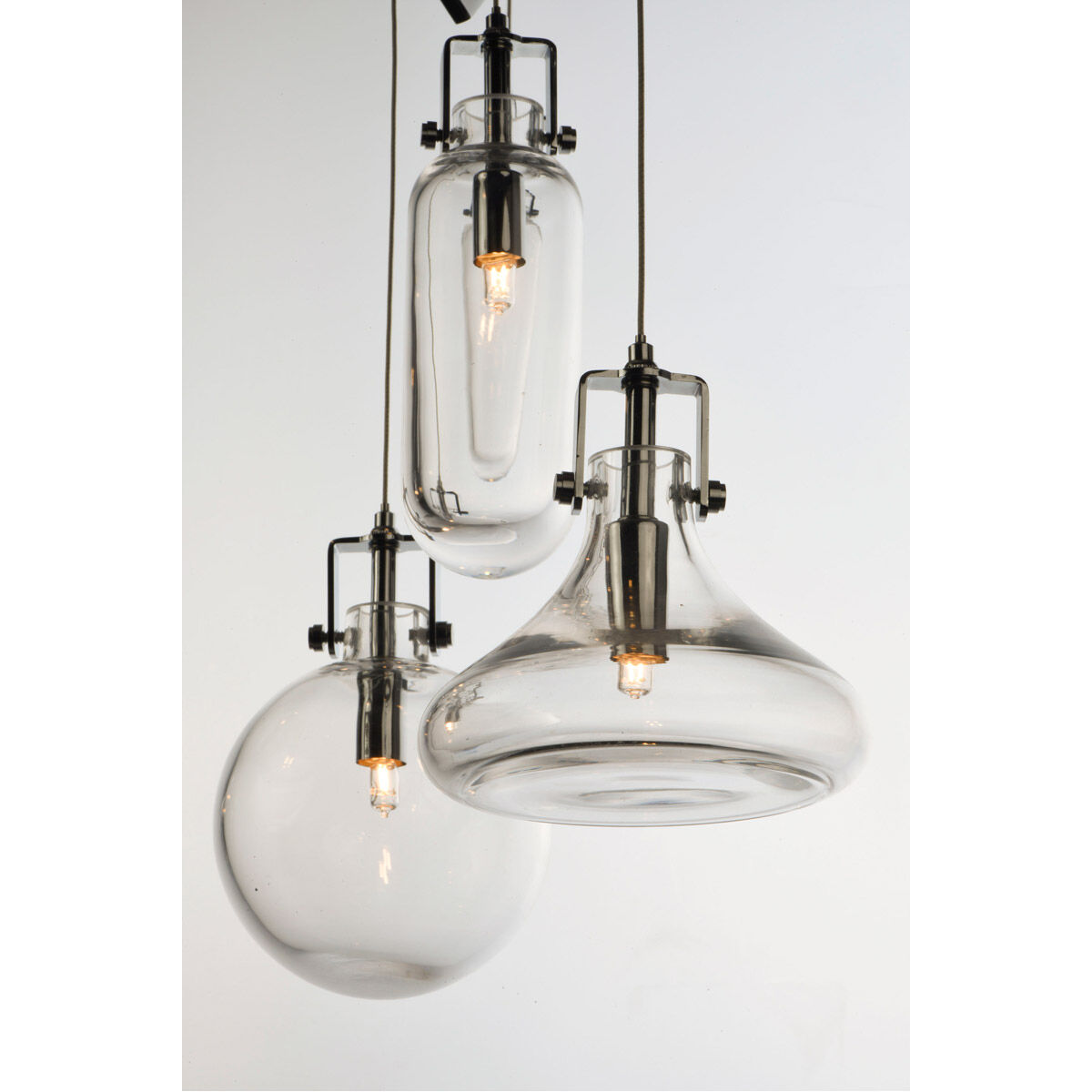 Kem 4 Light 7.5 inch Polished Chrome Multi-Light Pendant Ceiling Light