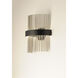 Chimes WiZ LED 7 inch Black and Satin Nickel Wall Sconce Wall Light
