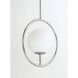 Revolution 1 Light 11 inch Polished Nickel Mini Pendant Ceiling Light