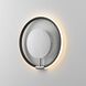Ringer LED 10 inch Black and Polished Chrome Wall Sconce Wall Light