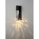 Quartz LED 4.75 inch Black Bath Vanity Wall Light