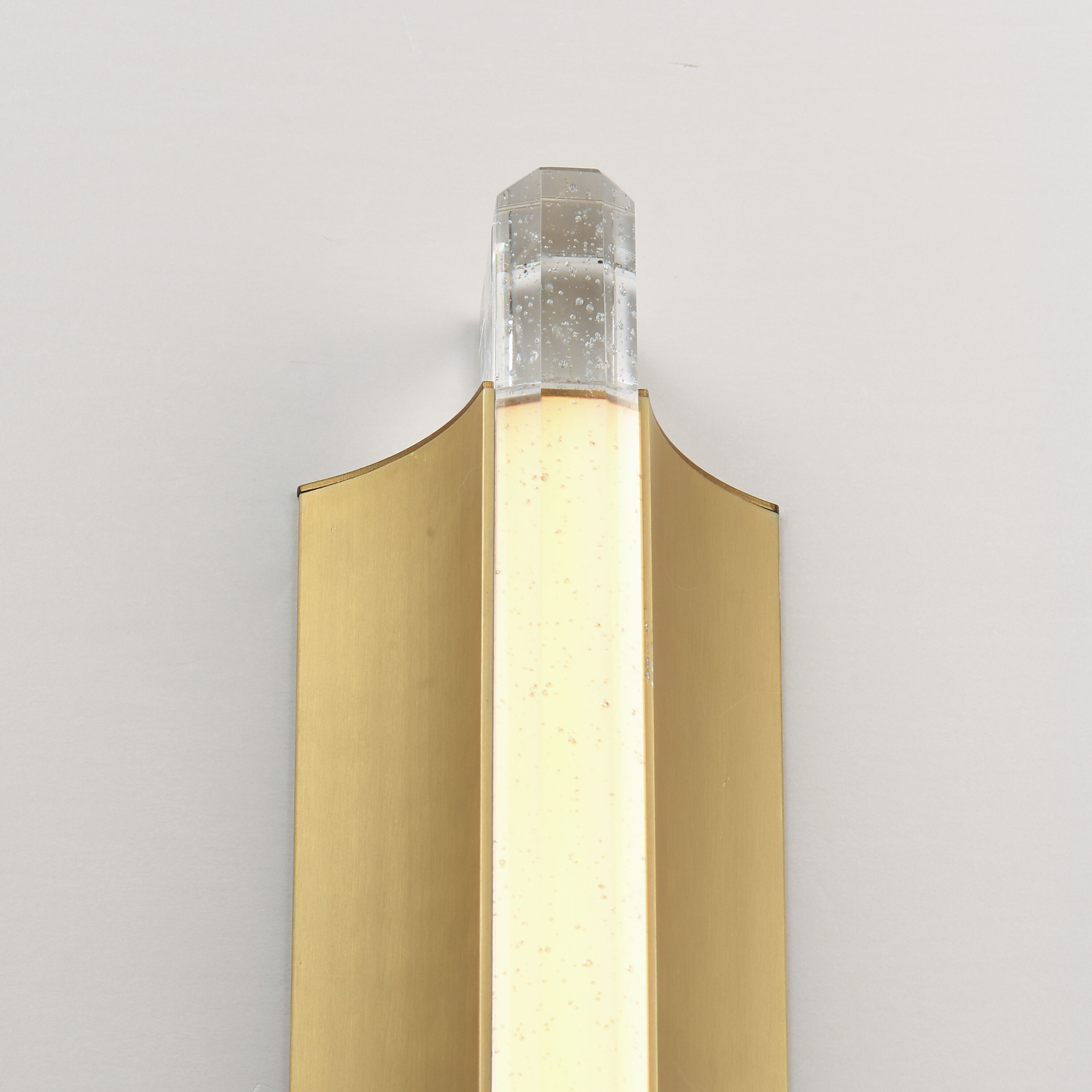 Hyperion LED 5 inch Gold ADA Wall Sconce Wall Light in Clear Crystal